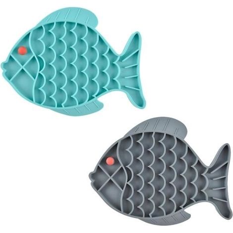 Gamelle Anti Glouton - Non spécifié - 2pcs - Silicone de qualité alimentaire - Pour chiens et chats - Intérieur (1/4)
