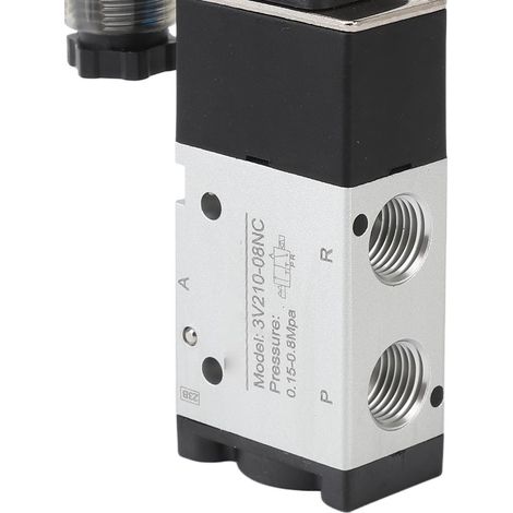 Pneumatisches Magnetventil aus Aluminiumlegierung, schnell ansprechend, direktwirkend, 1/8 Zoll NPT, 24 V DC (1/5)