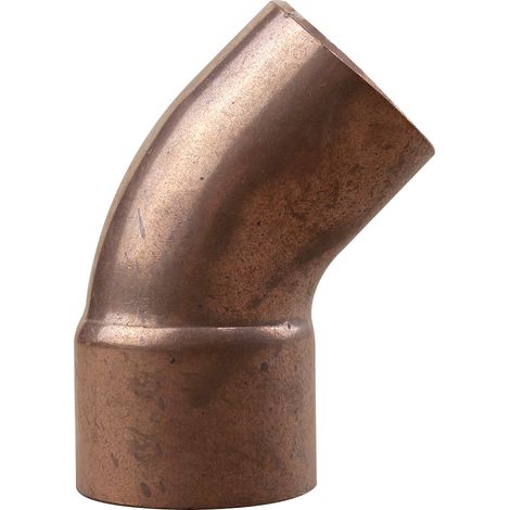 Coude 45° cuivre à souder Mâle Femelle Ø35 (1/3)