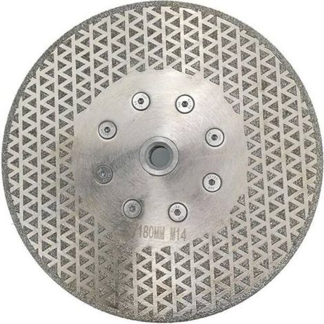 Disque diamant pour meuleuse 180 mm – Double face électroplaqué – Pour marbre, granit et carrelage – Haute efficacité de coupe (1/5)