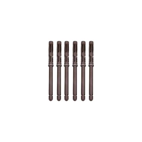 Soporte de pared para estante flotante oculto de 6 piezas, Ø10x100 mm - Crezuo