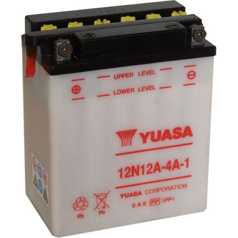 Batterie moto YUASA 12N12A-4A-1 12V 12.6AH 120A (1/5)
