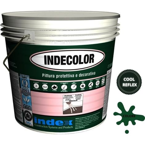 Indecolor cool reflex (verde ral6025) pittura riflettente da 20 kg