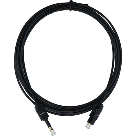 Câble audio optique Toslink vers mini Toslink - Câble audio optique - Connecteurs pour haut-parleurs, téléviseurs, enceintes - Non AUX (3 mètres) (1/5)