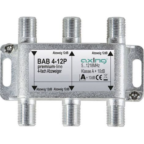 Axing BAB 4-12P Derivatore TV via cavo 4 vie 5 - 1218 MHz