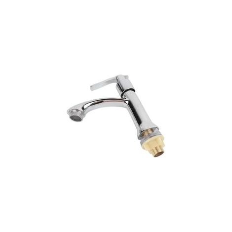 Rubinetto per acqua fredda semplice, a risparmio idrico, facile da usare, con flusso d'acqua controllato, minimalista, moderno, in lega di zinco, rubinetto per lavabo - Crezuo (1/4)