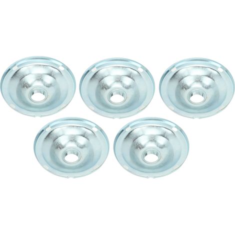 Lot de 5 Abat-jour pour Lampe Industrielle Filetage Interne G3/4, Luminaire en Fer pour Entrepôt, Usine, 12 cm, Douille G3/4 (1/5)