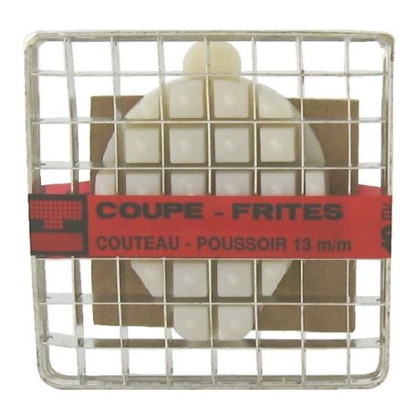 Couteau et Poussoir pour Coupe-Frites - 13 x 13 mm