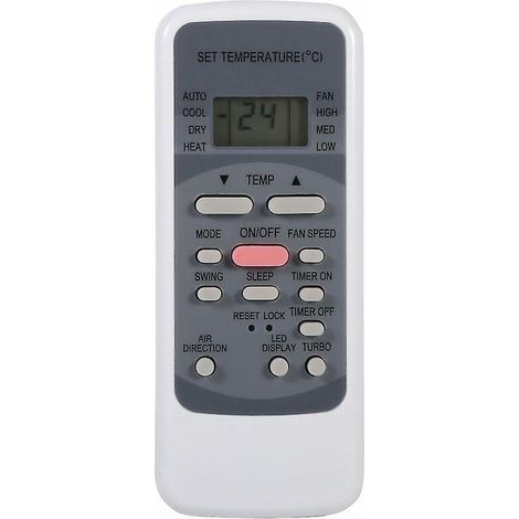 Telecomando per condizionatori d'aria serie R51: R51/e, R51/ce, R51m/ce, R51d/e, R51m/bge, R51m/bge, con orologio integrato e timer di accensione/spegnimento. (1/5)
