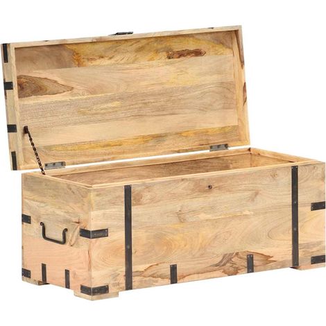 Maison Exclusive - Coffre 90x40x40 cm Bois solide de manguier (1/5)