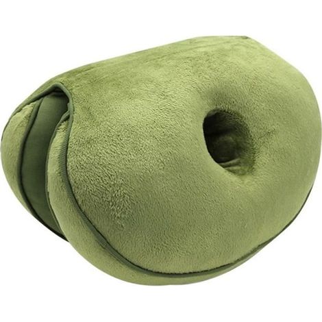 Coussin Orthopédique Coccyx Coussin de Siège - Chaise par Ergonomique Design Pour Réduire Douleurs au Coccyx - vert (1/4)