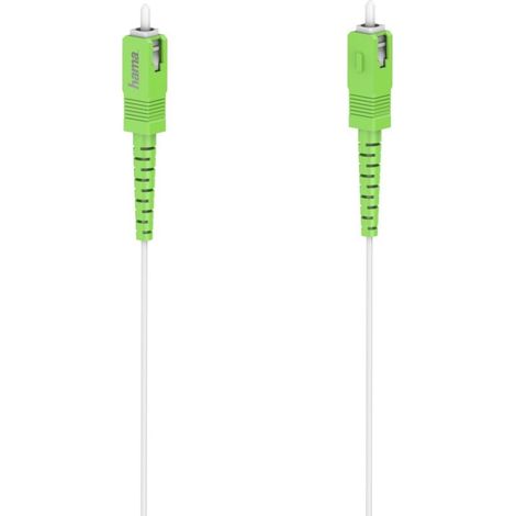 CÂBLE RÉSEAU FIBRE OPTIQUE, FICHE SC/APC - FICHE SC/APC, 10 GBIT/S, 6M HAMA (1/2)