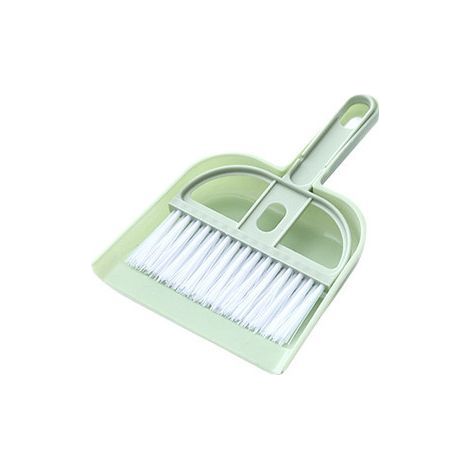 (Green)Small Broom and Dustpan for Home Mini Dustpans with Brush Set