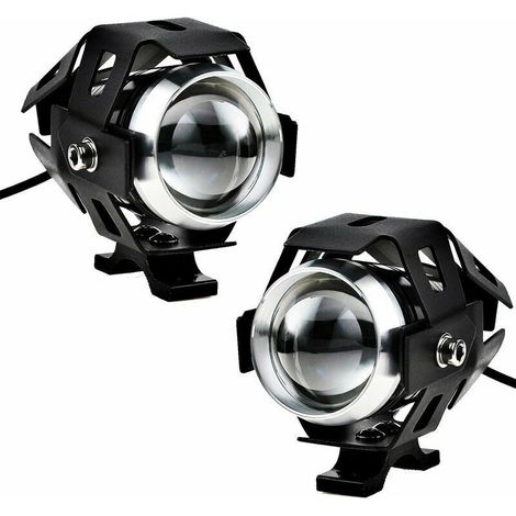 2pcs 125W Motorcycle Headlight Extra LED Fog Light Motorcycle Projector 1200LM U5 Waterproof Motorcycle Scooter 4 Wheels (1/5)