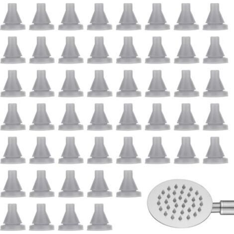 Packung mit 50 Ersatz-Silikondüsen, runde Spitze, Sprinklerdüse für 4 mm Lochdurchmesser, universeller Bewässerungsauslauf, grau (1/5)