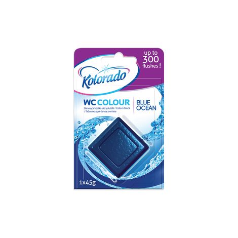 Kolorado Toiletten-Farbwürfel, Blau, 45 g – 300 Spülungen, Meeresduft