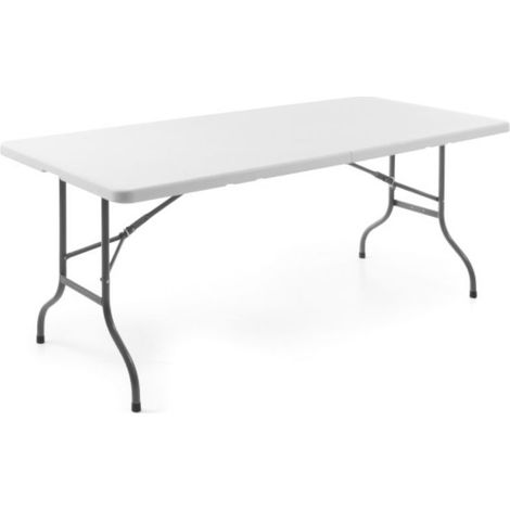 Table traiteur pliante blanche 152x70cm jusqu'à 150kg - Hendi 810927 (1/3)