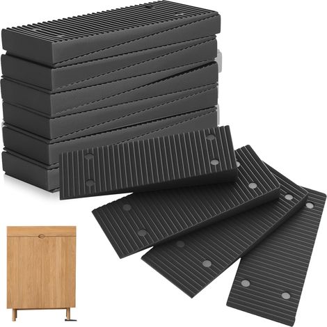 16 Pièces Cales en Plastique, Cales de Nivellement Universelles, Cales pour Meubles, Cales de Montage, Cales d'Équilibrage pour (1/5)