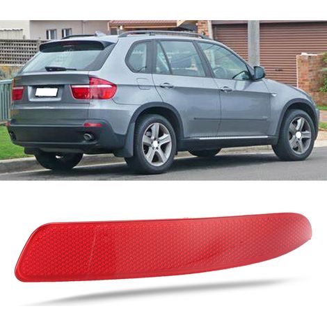 Réflecteur de pare-chocs arrière rouge 63217158950 compatible avec BMW X5 E70 (2007-2013) (côté passager arrière) (1/5)