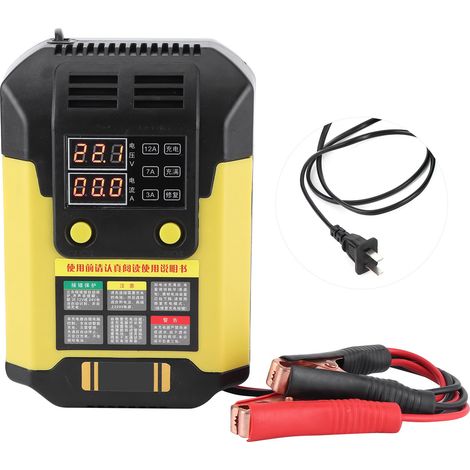 Chargeur de batterie intelligent 12-24V 20-200AH, outil de réparation par impulsions CN 160-250V (1/5)
