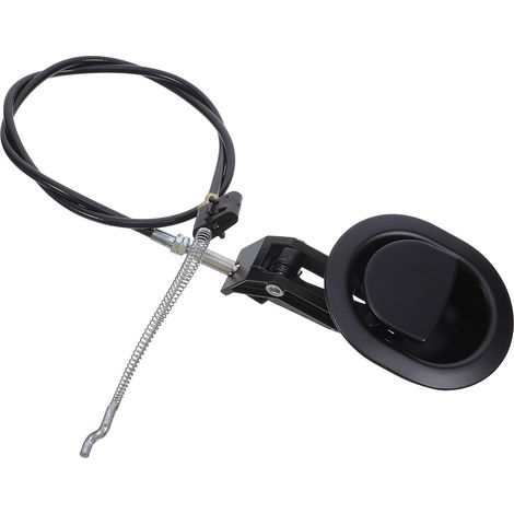 Câble de Traction avec Poignée de Déverrouillage en Alliage de Zinc Noir 9 Cm X 7,5 Cm pour Réparation Fauteuil Inclinable, Pièce Détachée, Accessoire Meuble Maison et Bureau (1/5)