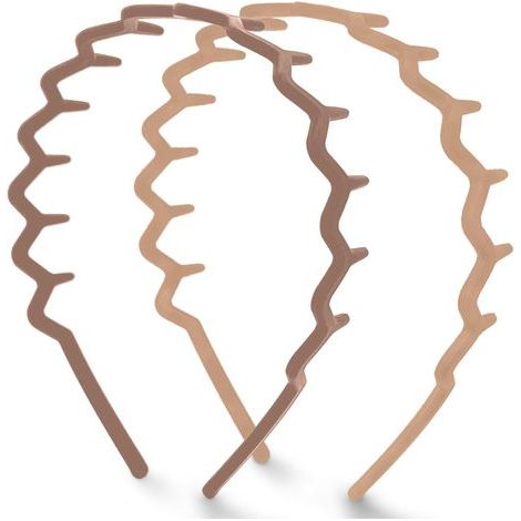 Vintage-Zickzack-Haarreif für Damen – rutschfestes Design – stylisches Accessoire ohne Nackenband – bequemer Kamm-Haarreif. Ideal für Damen – Unisex – 2er-Set (1/5)