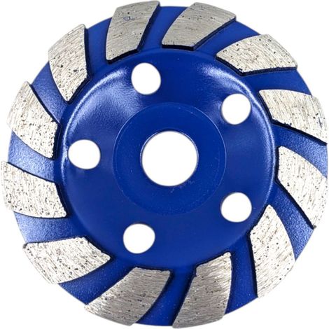 Diamant-Schleifscheibe, Becherform, 125 mm Durchmesser, Bohrung 22,2 mm, zum Schleifen von Beton und Stein