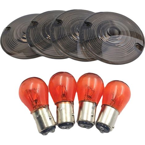 Pièces de modification pour motos Harley-Davidson : caches de clignotants, ampoules et filtres à fumée. (1/4)