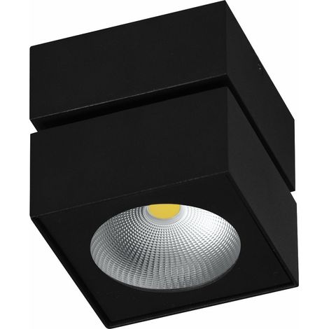Applique LED Orientabile Rubyc Surface 14W 40° Switch CCT 2700K/3200K/4000K Dimmerabile TRIAC Nero Opaco - Beneito & Faure (1/5)