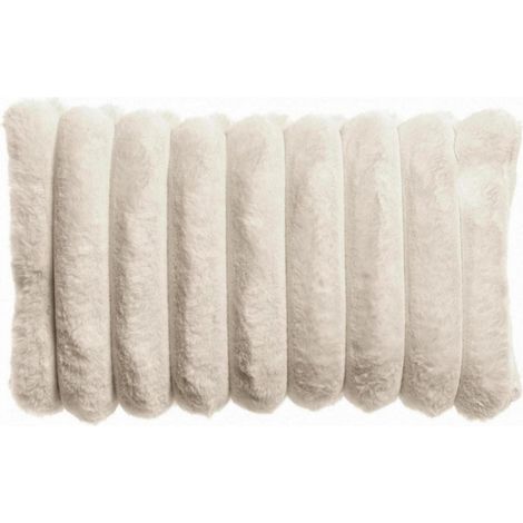 Coussin Décoratif Rectangulaire Effet Neige pour Canapé et Lit Blanc 30 x 50 cm - PANGIVO (1/5)