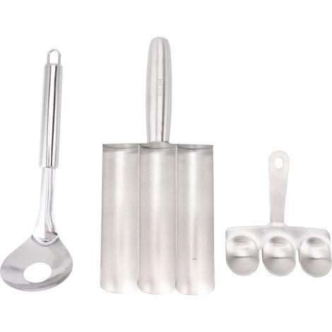 Macchina per polpette a triplo strato in acciaio inox, per gli amanti della carne, utensile da cucina per la casa, lavabile in lavastoviglie. (1/5)