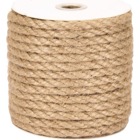 1 Corde Jute 8mm, Torsadée Robuste, 20 Mètres, Pour Bricolage Et Jardinage (1/5)