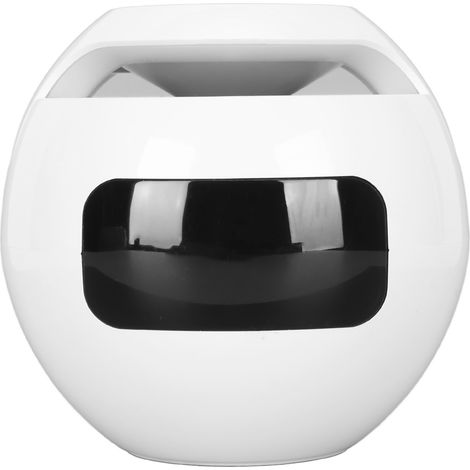 Réveil Bluetooth avec haut-parleur et basses profondes, radio FM à gamme complète, enceinte Bluetooth portable multifonctionnelle pour une utilisation à domicile, blanche.