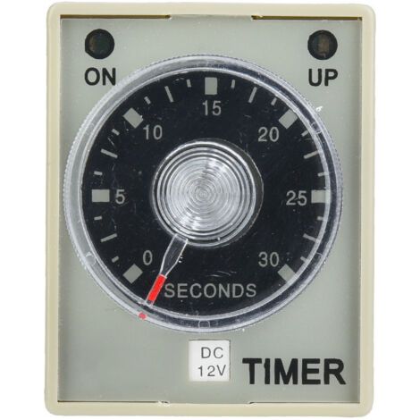 Relais temporisé 30S, minuterie à 8 broches, Rail Din de 35mm pour système d'automatisation industrielle, DC12V (1/5)