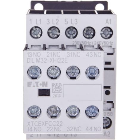 Contattore di potenza 15A 3P 230V AC 2Z 2R DILM15-22 (230V 50HZ, 240V 60HZ) 106363