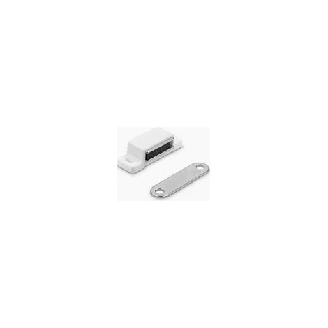 CHIUSURA MAGNETICA RETTANG 46X15 MM BIANCO- 24,0 pz