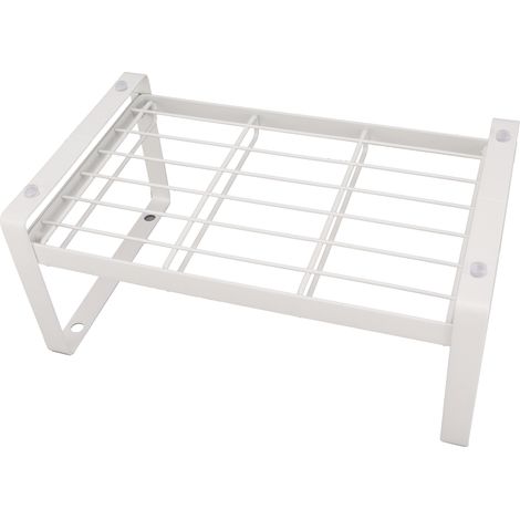 Étagère de rangement pour bouteilles d'eau à plusieurs niveaux, empilable, en fer, gain de place, pour meuble de cuisine ou réfrigérateur. (1/5)