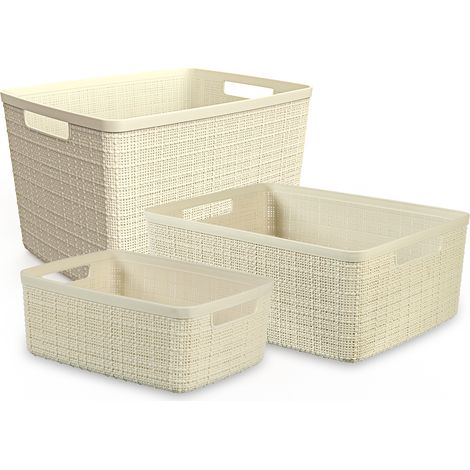 Cesto Curver Jute marrón 28x28x27