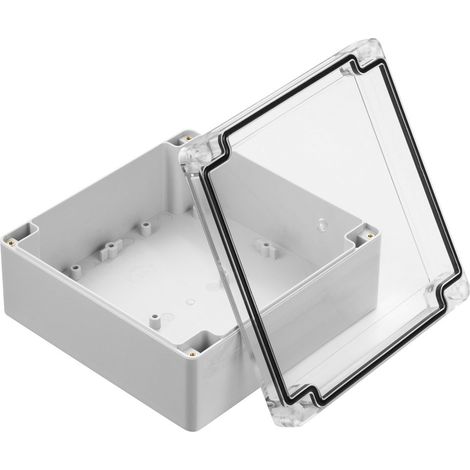 Boîtier RS PRO en ABS, polycarbonate, 149.85 x 149.85 x 60mm, Gris IP67, Blindé ( Prix pour 1 ) (1/3)