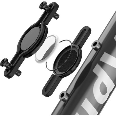 Airtag Fahrradhalterung, robuste Aluminiumlegierung [wasserdicht, klein und unauffällig] Versteckter GPS-Tracker-Flaschenhalter unter dem Fahrrad, Sicherheitsschraube und wasserdichter Gummiring (1/4)