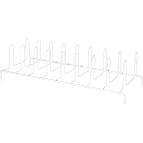Support à assiettes, en métal, 33,5 x 13,5 x 9 cm