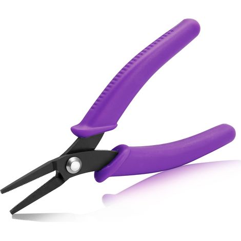 Pince à Bec Long Pointu 14 cm - Mini Pince à Aiguille - Pour Fabrication de Bijoux - Précision à Mâchoire Dentelée (1/5)