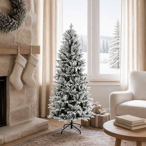 vidaXL Albero di Natale Artificiale con Rami Pieghevoli 150 cm (1/5)