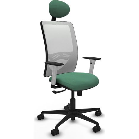 Chaise ergonomique piqueras y crespo Zulema blanc mousse haute densité (1/2)