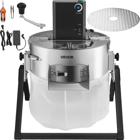 Effeuilleuse Électrique Manuel 37 cm Coupe-bourgeons Lame Acier Inox, Coupe Hydroponique Humide Sèche avec Couvercle Transparent, Sac Collecte, pour Bourgeons Fleurs Feuilles, Herbes Aromatiques (1/5)