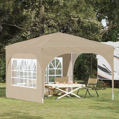 Carpa Plegable para Fiestas 290 x 290 x 245 cm Crema