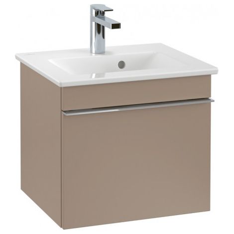 Villeroy & Boch Venticello Meuble sous-lavabo A931, 466x420x426mm, Coloris: Laqué noir mat, poignée : chrome brillant - A93101PD