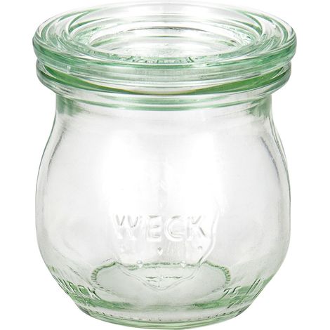 Weck Einmachgläser Tulpenglas 75 ml mit Deckel Klammer Gummi 12 Vorratsgläser