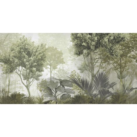 Papier peint panoramique - Forêt Tropicale - 130 cm x 68 cm (1/2)