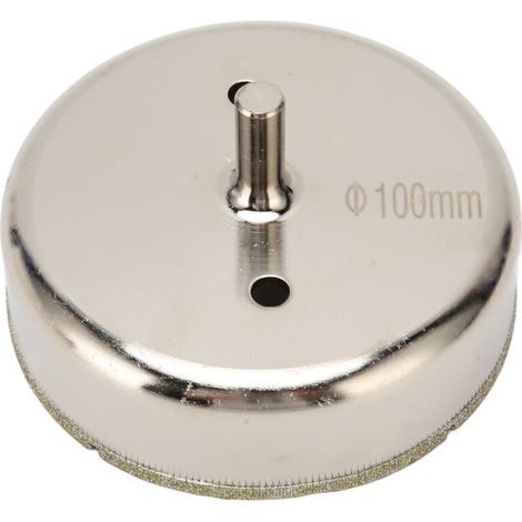 Jeffergarden Foret diamanté de 100 mm pour électroplacage, découpe et perçage de carreaux de verre et de jade